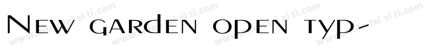 New garden open typ字体转换